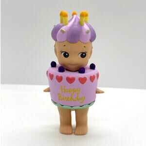 New Unbranded Kewpie/Angel Collectible Mini Figure, Blueberry Birthday Cake